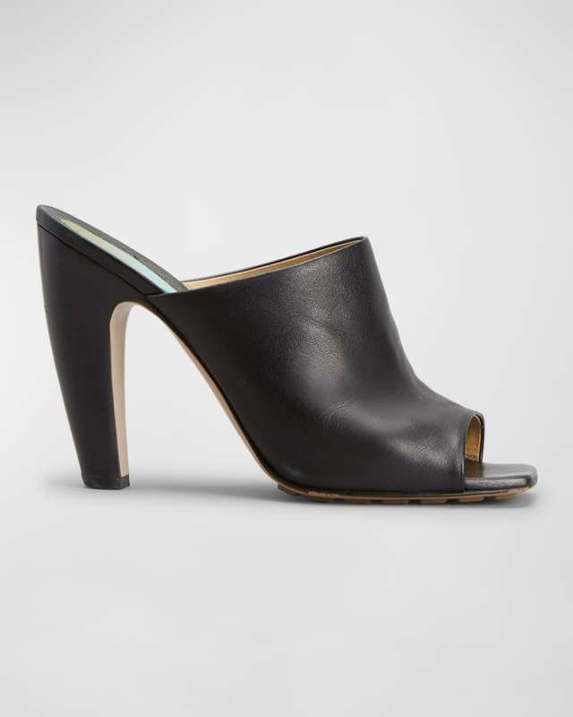Lambskin Heeled Mule Sandals